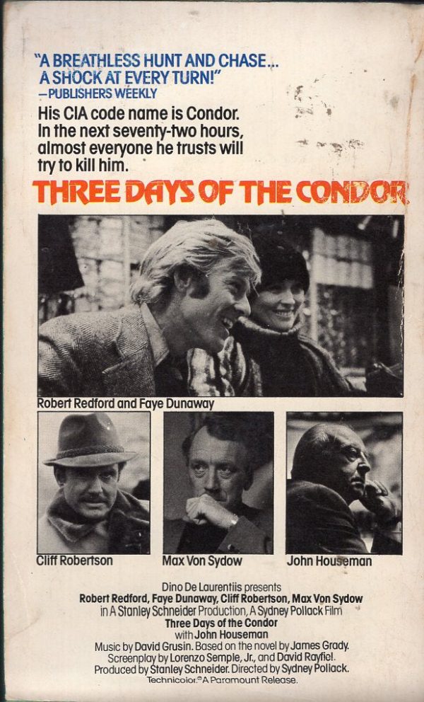 Three Days of the Condor Cheap