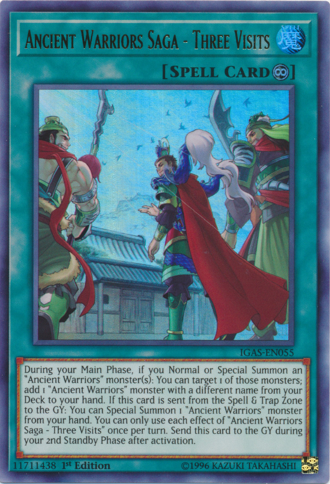 Ancient Warriors Saga - Three Visits [IGAS-EN055] Ultra Rare Supply