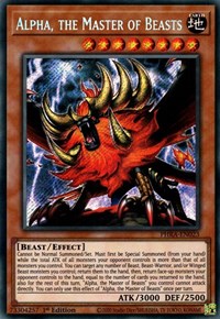 Alpha, the Master of Beasts [PHRA-EN023] Secret Rare Discount