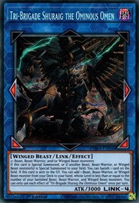 Tri-Brigade Shuraig the Ominous Omen [PHRA-EN048] Secret Rare Discount