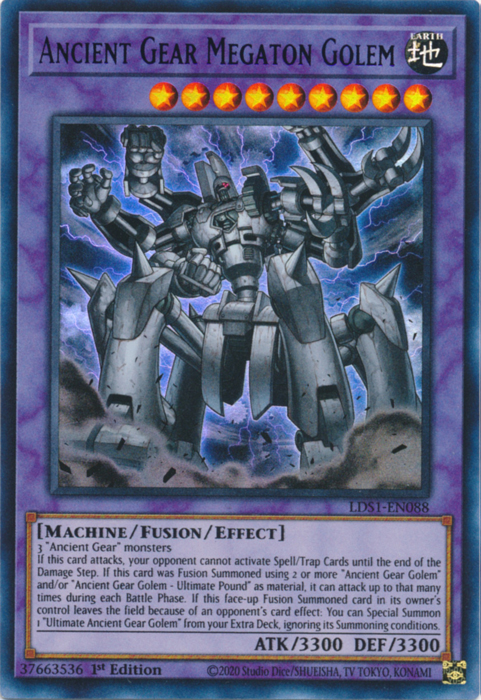 Ancient Gear Megaton Golem (Blue) [LDS1-EN088] Ultra Rare Cheap